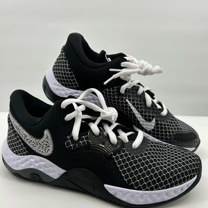Nike Basketball Shoes Mens 10 Renew Elevate II Black White Athletic Lightweight